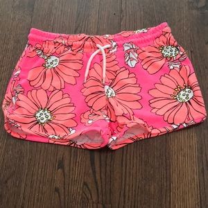 Flowery comfy lounging shorts